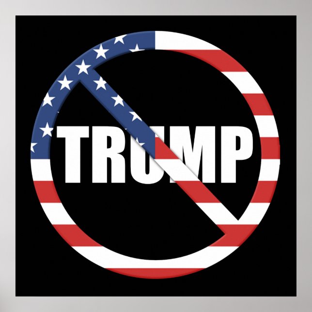 Anti-Trump Pro-Democracy Poster (Framsidan)