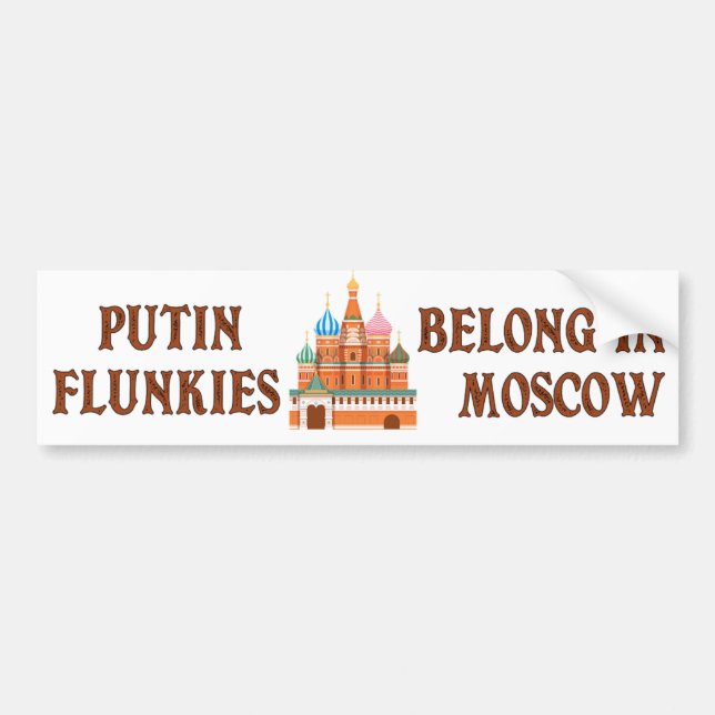 Anti Trump Putin Ryssland Bildekal (Framsidan)