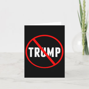 Anti Trump Red Circle X politisk Kort