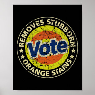 Anti-trump Rösta Tvättmedel Roliga Gåvor Poster