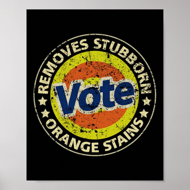 Anti-trump Rösta Tvättmedel Roliga Gåvor Poster (Framsidan)