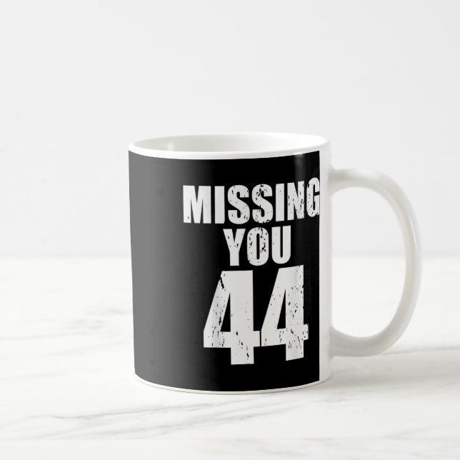 Anti Trump Saknar Dig 44 Pro Obama Design  Kaffemugg (Höger)