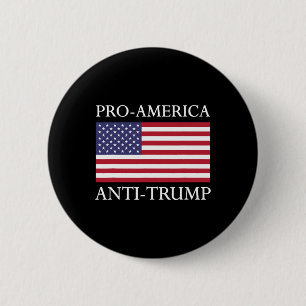 Anti-trump Shirt - American USA flagga Resist Knapp