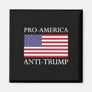 Anti-trump Shirt - American USA flagga Resist Magnet