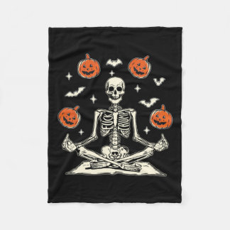 Anti Trump skelett Halloween långärmad Fleecefilt