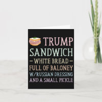 Anti Trump Smörgås Skylt Rolig