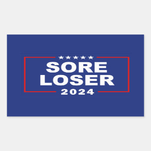 Anti-Trump Sore Loser 2024 Rektangulärt Klistermärke