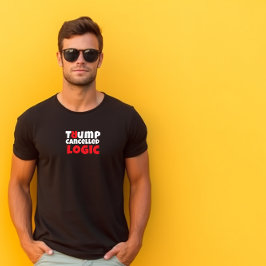 Anti trump studentprotest slogan röd svart t shirt