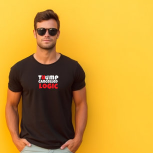 Anti trump studentprotest slogan röd svart t shirt