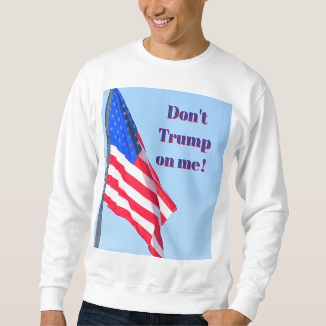 anti-Trump T-Shirt Lång Ärmad Tröja (Framsida)