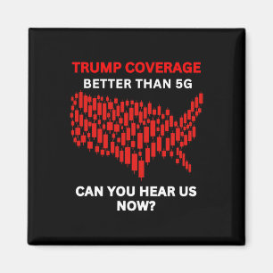 Anti-trump-täckning bättre än 5g USA-karta röd sto Magnet