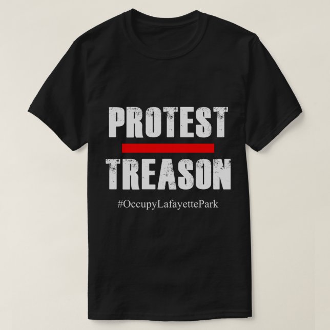 Anti Trump Tason-toppmöte Tre45on Traitor Trump, P T Shirt (Design framsida)