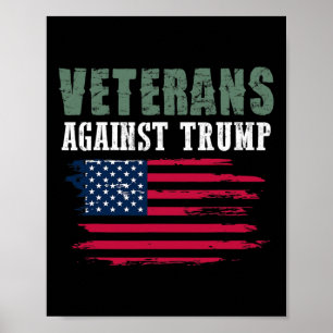 Anti Trump Tröjor - Veteraner mot Donald Trump Poster