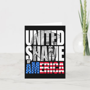 Anti Trump United Shame of America Flagga Kort
