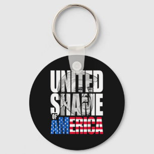 Anti Trump United Shame of America Flagga Nyckelring