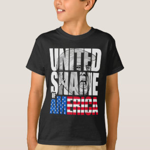 Anti Trump United Shame of America Flagga T Shirt