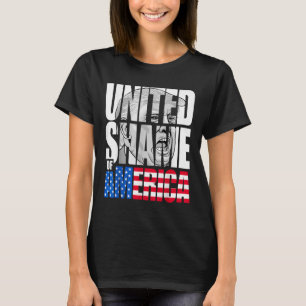 Anti Trump United Shame of America Flagga T Shirt