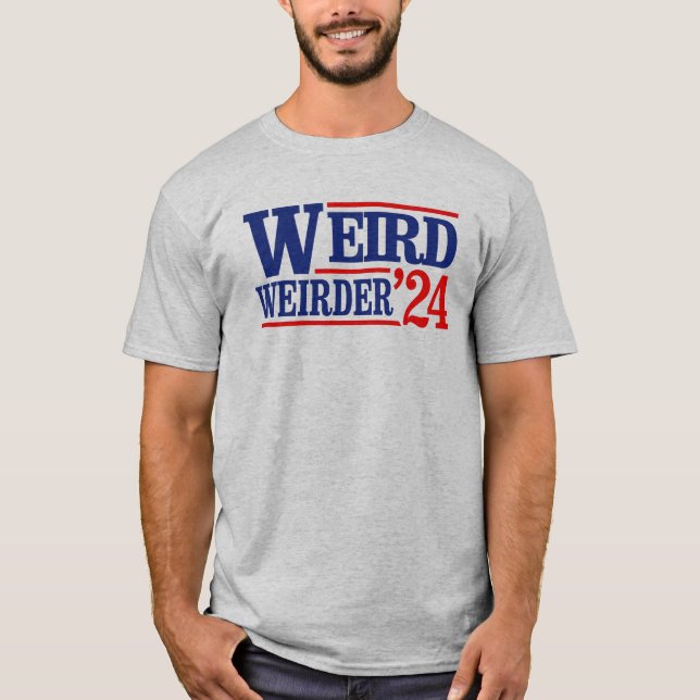 Anti Trump Vance - Konstig och Weirder 2024 T Shirt (Framsida)