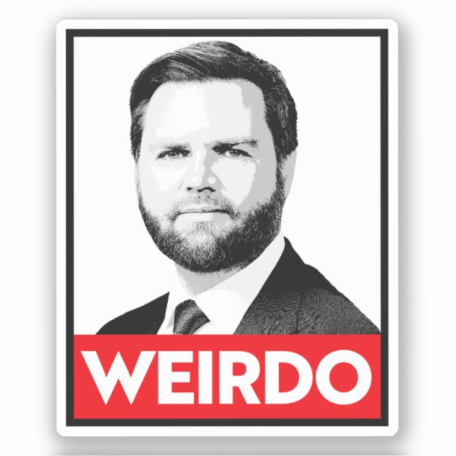 Anti Trump Vance - Konstig typ Klistermärken (Framsida)
