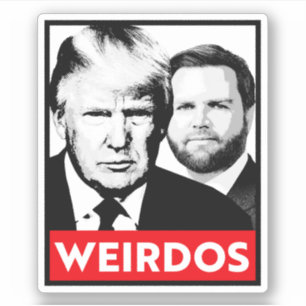 Anti Trump Vance - Weirdos Klistermärken