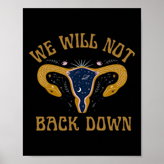 Anti Trump Womens Högers Protest Equality Liberal Poster (Framsidan)