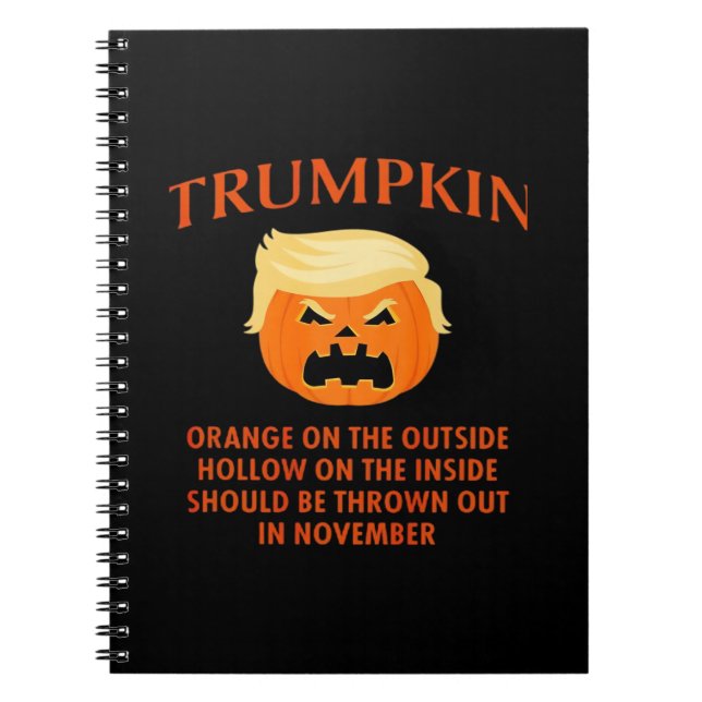 Anti Trumpkin Funny Halloween Anteckningsbok (Framsidan)