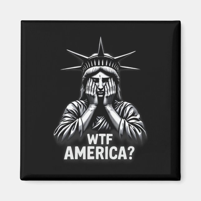 Anti-trumpy Policy and Democracy WTF America Magnet (Framsidan)