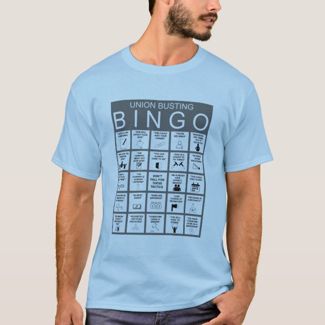 Anti Union Bingo T-Shirt (Framsida)