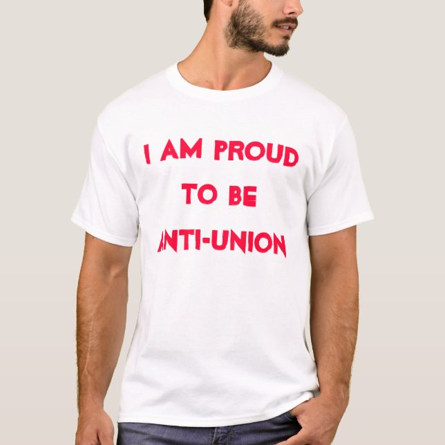 Anti union tee shirt (Framsida)