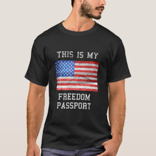Anti Vaccine Pass. Det här är mitt frihetspass T Shirt