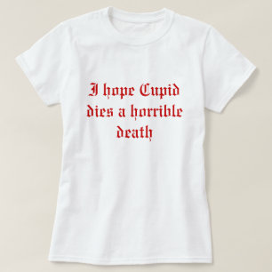 Anti valentin dag t-shirt