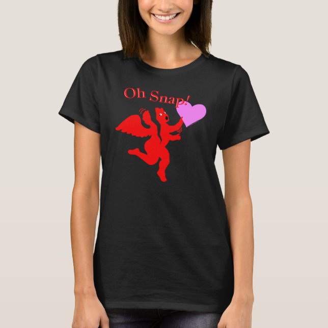 Anti-Valentindagen Cupid T-shirt (Framsida)