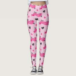 Anti-Valentine Carnival: Love Stinks Polka Dot  Leggings