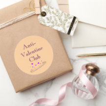 Anti Valentine Club Söt Minimal Pastellkonst