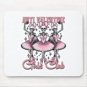 Anti-valentine Flickor Klubb Skelett i Rosa Musmatta
