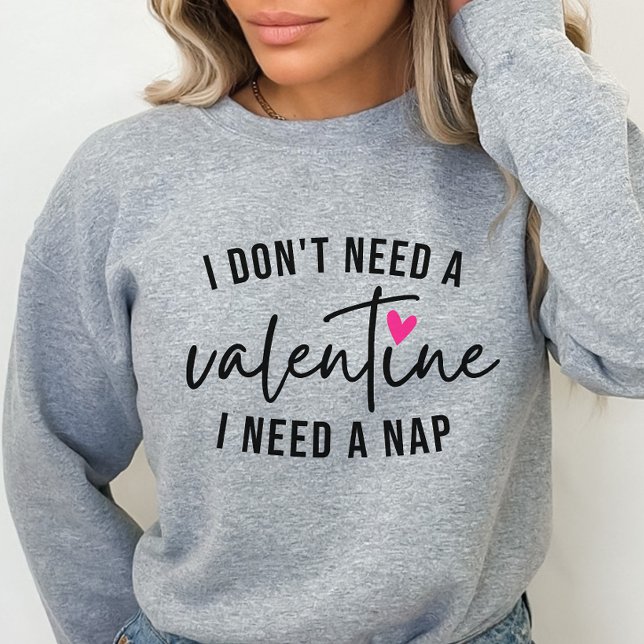 Anti-Valentine Funny, jag behöver en Nap T Shirt (Skapare uppladdad)