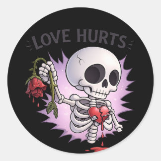 Anti-Valentine-klistermärken Runt Klistermärke