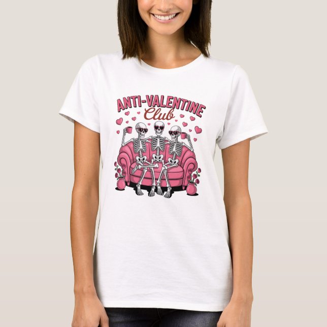 Anti Valentine Klubb T Shirt (Framsida)