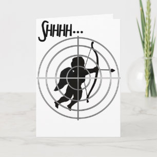 Anti-Valentine - SHHH Cupid in Sight Helgkort