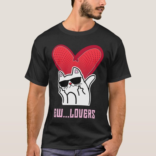Anti Valentines Äcklad  Usch  Skumtomte T Shirt (Framsida)