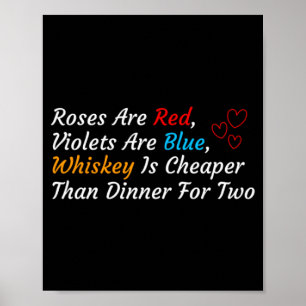 Anti Valentines Day Alla hjärtans dag Dryck Anti V Poster