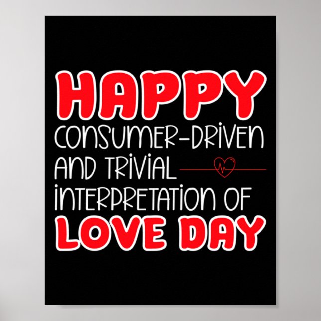 Anti Valentines Day Anti Love Valentine Hate Sing  Poster (Framsidan)