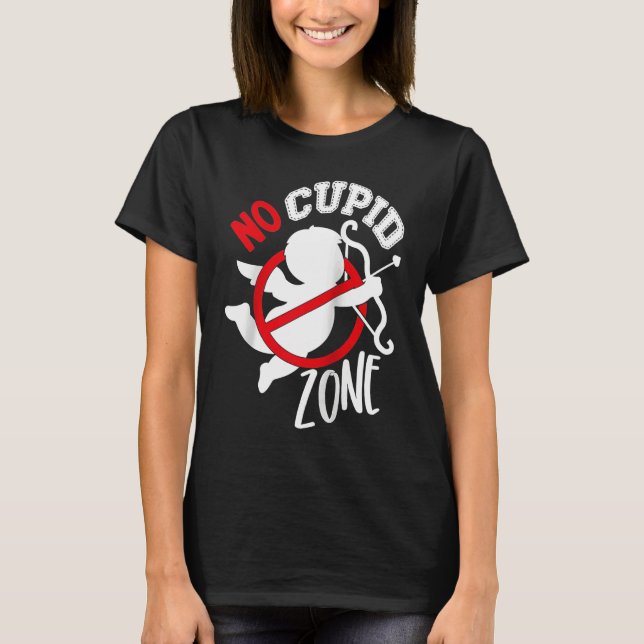 Anti Valentines Day Cupid Hates Me Anti Cupid Vale T Shirt (Framsida)