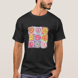 Anti Valentines day Funny Candy Valentiness Hearts T Shirt