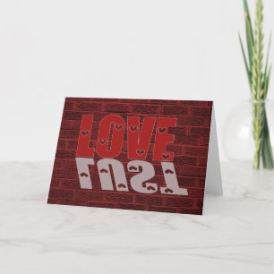 Anti Valentine's Day Love or Lust Card Helgkort