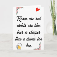 Anti Valentines Day Öl Roligt Kort