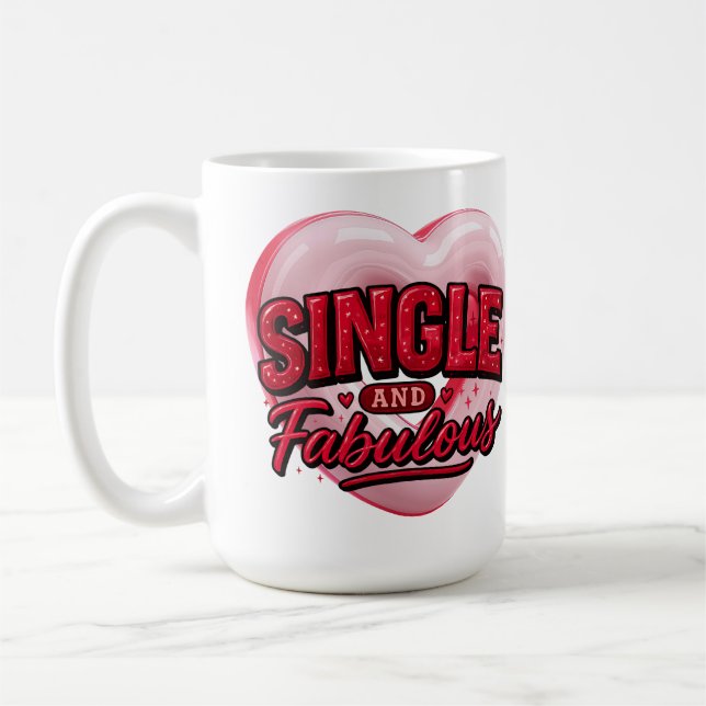 Anti Valentines Day Singel och fantastisk Kaffemugg (Vänster)