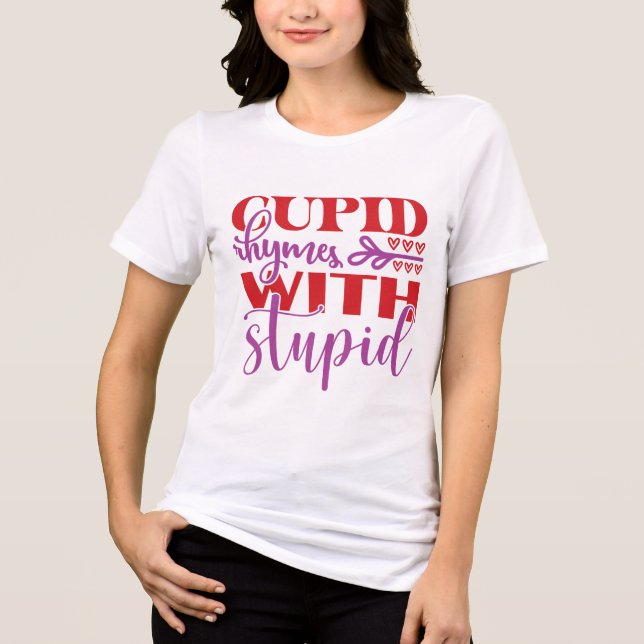 Anti-Valentines Day T Shirt (Framsida)