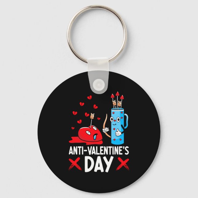 Anti Valentines Day Valentines Day Arrows Single  Nyckelring (Framsida)
