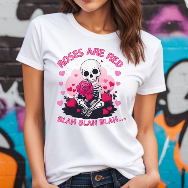 Anti-Valentines Ro är Red Blah Blah T-shirt (Skapare uppladdad)